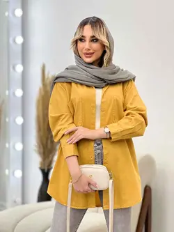 مانتو کتان رنگی دو جیب کد 4333 | فروشگاه اینترنتی ونوس مد