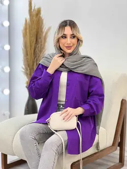 مانتو کتان رنگی دو جیب کد 4333 | فروشگاه اینترنتی ونوس مد