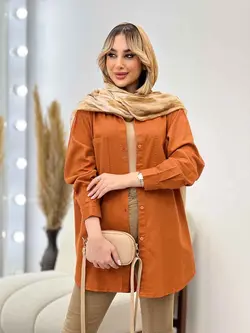 مانتو کتان رنگی دو جیب کد 4333 | فروشگاه اینترنتی ونوس مد