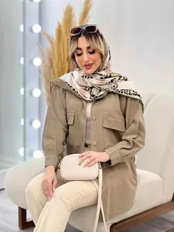 مانتو جیب پاکتی پایین هلال کد 4402 | فروشگاه اینترنتی ونوس مد