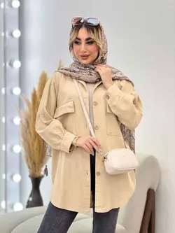 مانتو جیب پاکتی پایین هلال کد 4402 | فروشگاه اینترنتی ونوس مد