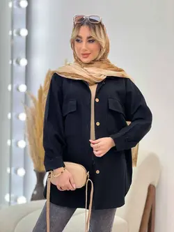 مانتو جیب پاکتی پایین هلال کد 4402 | فروشگاه اینترنتی ونوس مد