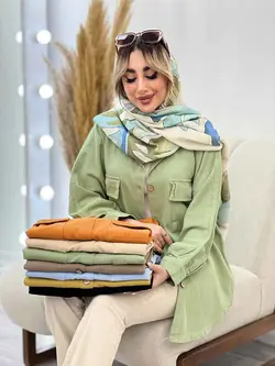 مانتو جیب پاکتی پایین هلال کد 4402 | فروشگاه اینترنتی ونوس مد