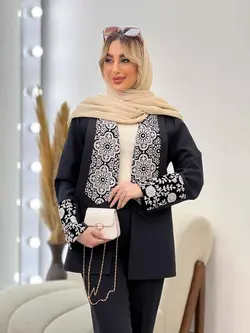 مانتو یقه آرشال پولک دوزی کد 4479 | فروشگاه اینترنتی ونوس مد