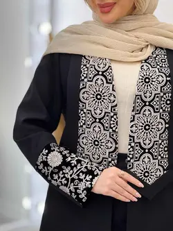 مانتو یقه آرشال پولک دوزی کد 4479 | فروشگاه اینترنتی ونوس مد