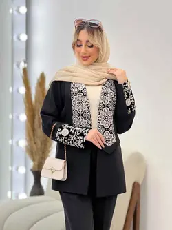 مانتو یقه آرشال پولک دوزی کد 4479 | فروشگاه اینترنتی ونوس مد