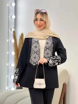 مانتو یقه آرشال پولک دوزی کد 4479 | فروشگاه اینترنتی ونوس مد