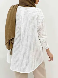 مانتو پایین هلال ربکا کد 5163