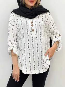 شومیز سه دکمه مایسا کد 5162