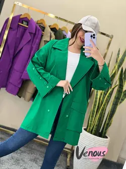 خرید اینترنتی مانتو مغزی دوزی آستین دکمه کد 1403 در ونوس مد