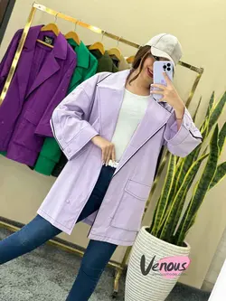 خرید اینترنتی مانتو مغزی دوزی آستین دکمه کد 1403 در ونوس مد