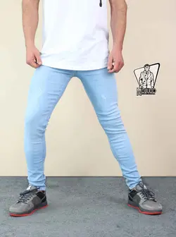 شلوار جین آبی روشن ZARA کد 745 شیک و خاص در مجموعه ونوس مد