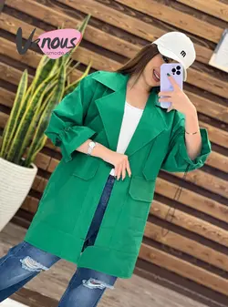 خرید اینترنتی مانتو آستین گت یقه پاگون کد 1429 فروشگاه ونوس