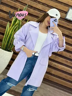 خرید اینترنتی مانتو آستین گت یقه پاگون کد 1429 فروشگاه ونوس