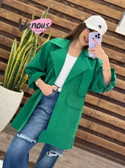 خرید اینترنتی مانتو آستین گت یقه پاگون کد 1429 فروشگاه ونوس