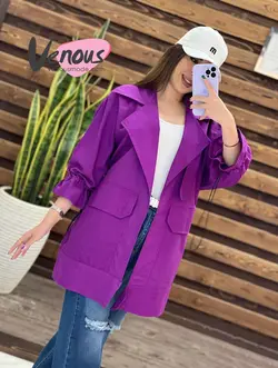 خرید اینترنتی مانتو آستین گت یقه پاگون کد 1429 فروشگاه ونوس