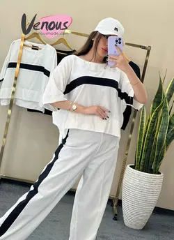 خرید اینترنتی ست دوتیکه لنین کد 1432 در فروشگاه بزرگ ونوس مد