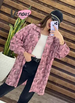 خرید اینترنتی مانتو لنین طرحدار جلو دکمه کد 144 در ونوس مد