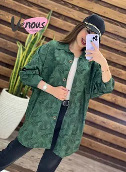 خرید اینترنتی مانتو لنین طرحدار جلو دکمه کد 144 در ونوس مد