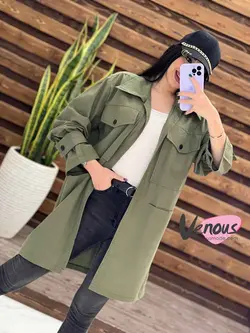 مانتو لنین آستین پاگون کد 1457 جذاب و پرطرفدار در ونوس مد