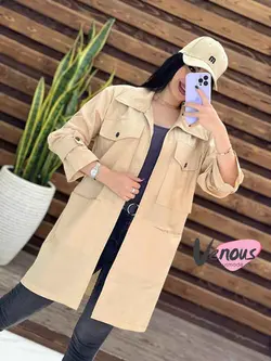 مانتو لنین آستین پاگون کد 1457 جذاب و پرطرفدار در ونوس مد