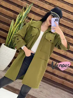 مانتو لنین آستین پاگون کد 1457 جذاب و پرطرفدار در ونوس مد