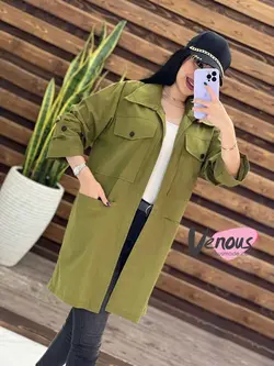 مانتو لنین آستین پاگون کد 1457 جذاب و پرطرفدار در ونوس مد