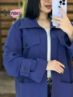 مانتو لنین آستین پاگون کد 1457 جذاب و پرطرفدار در ونوس مد