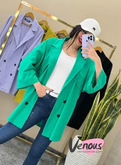 خرید اینترنتی مانتو چهار دکمه جیب نما کد 1465فروشگاه ونوس مد