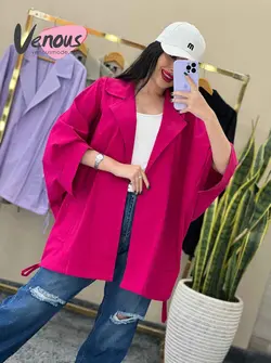 خرید اینترنتی مانتو لنین دو ژیله دار کد 1469 فروشگاه ونوس