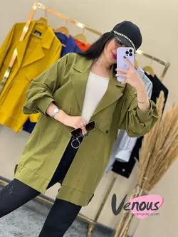 خرید اینترنتی مانتو کتی لنین جیب کج کد 1502 فروشگاه ونوس مد