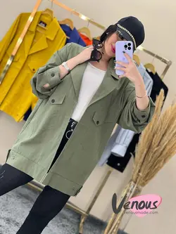 خرید اینترنتی مانتو کتی لنین جیب کج کد 1502 فروشگاه ونوس مد