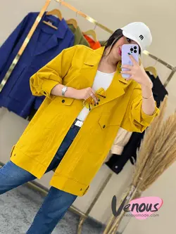 خرید اینترنتی مانتو کتی لنین جیب کج کد 1502 فروشگاه ونوس مد