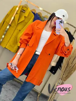 خرید اینترنتی مانتو کتی لنین جیب کج کد 1502 فروشگاه ونوس مد