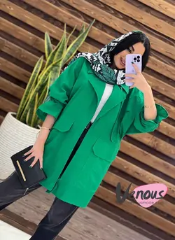 خرید اینترنتی مانتو آستین گت یقه پاگن کد 1508 فروشگاه ونوس