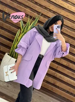 خرید اینترنتی مانتو آستین گت یقه پاگن کد 1508 فروشگاه ونوس