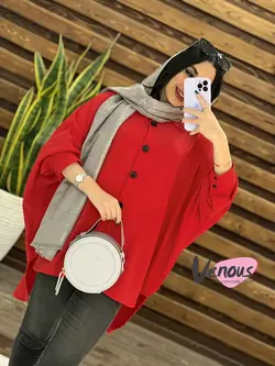 خرید اینترنتی مانتو پانچ ابروبادی کد 1516 فروشگاه ونوس مد