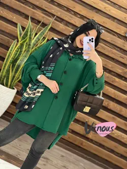 خرید اینترنتی مانتو پانچ ابروبادی کد 1516 فروشگاه ونوس مد