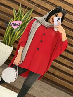 خرید اینترنتی مانتو پانچ ابروبادی کد 1516 فروشگاه ونوس مد