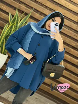 خرید اینترنتی مانتو پانچ ابروبادی کد 1516 فروشگاه ونوس مد