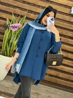 خرید اینترنتی مانتو پانچ ابروبادی کد 1516 فروشگاه ونوس مد