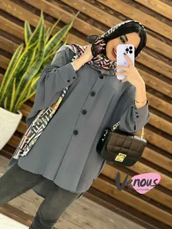 خرید اینترنتی مانتو پانچ ابروبادی کد 1516 فروشگاه ونوس مد