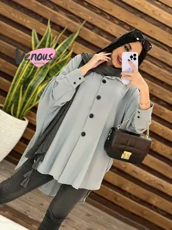 خرید اینترنتی مانتو پانچ ابروبادی کد 1516 فروشگاه ونوس مد