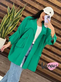 خرید اینترنتی مانتو پانچ جیب پرچی کد 1518در فروشگاه ونوس مد