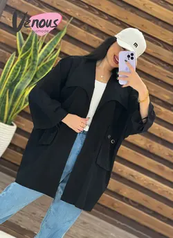 خرید اینترنتی مانتو پانچ جیب پرچی کد 1518در فروشگاه ونوس مد