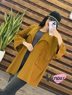 خرید اینترنتی مانتو پانچ جیب پرچی کد 1518در فروشگاه ونوس مد