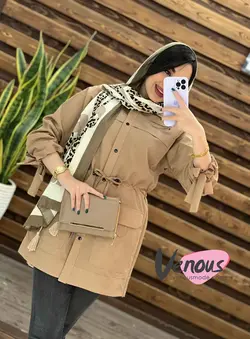 خرید اینترنتی مانتو داکرون کمرگت کد 1521در فروشگاه ونوس مد