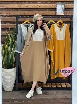 خرید اینترنتی مانتو ساحلی جلو پولک کد 1637 فروشگاه ونوس مد