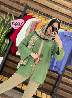 خرید اینترنتی مانتو بابوس پایین هلالی کد 1652فروشگاه ونوس مد