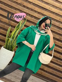 مانتو جلو زیپ پشت گت دار کد 1667 شیک و خاص در مجموعه ونوس مد